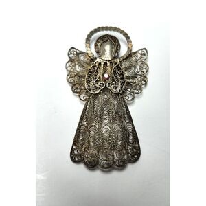 Vintage Angel Filagree Pendant